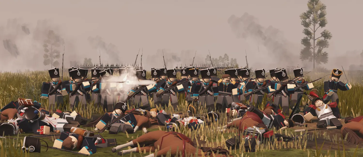 Nr. 26 line firing in battle